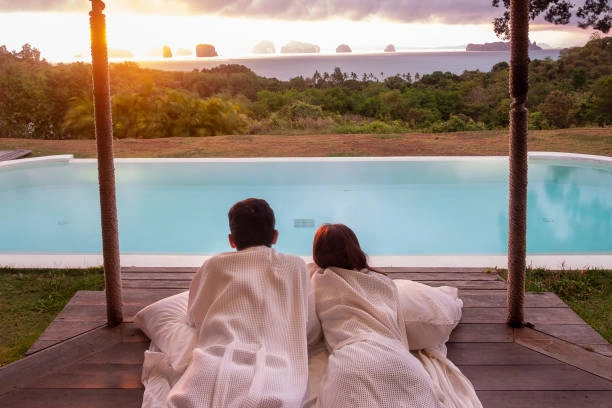 Couple enjoy Diverse Romantic Landscapes in Bali