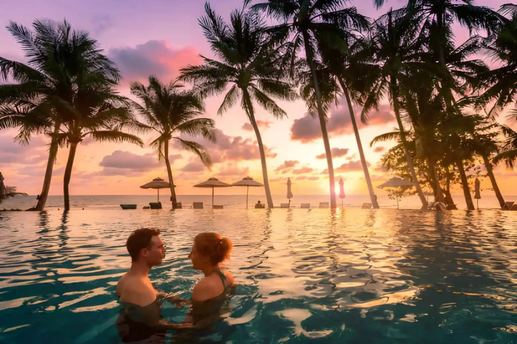 2. Enjoy Romantic Beach Time and Sunset Moments