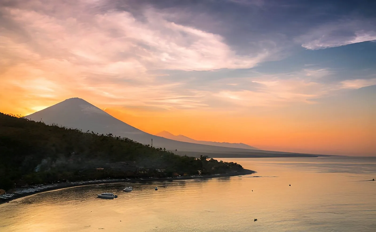 Watch Sunrise Over Mount Agung From Amed Beach
