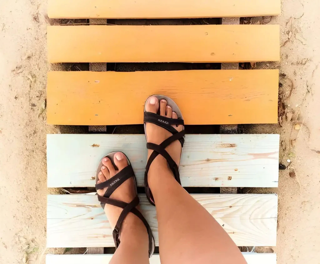 walking sandals for a trip to Bali
